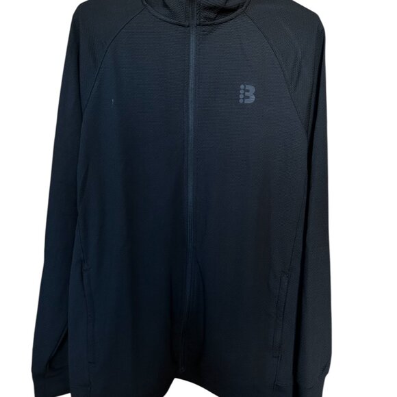 Bench Men's Full Zip Knit Moisture Wicking Jacket Black Size XL - Picture 4 of 7